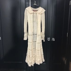 FREE PEOPLE CROCHET Duster Coat